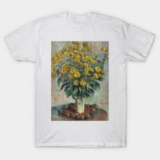 Jerusalem Artichoke Flowers by Claude Monet T-Shirt